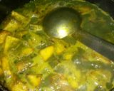 A picture of step 5 of Spinach potato/ aloo palak.