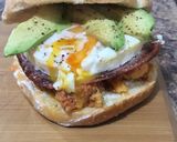 Foto del paso 4 de la receta: Sándwich de huevo, chorizo y queso