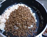 A picture of step 4 of Lentil rice (Mujadara).