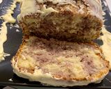 Foto del passaggio 7 della ricetta Plum-cake marmorizzato al mirtillo nero con ganache di cioccolato bianco