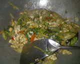 Foto langkah ke 3 dari resep Tumis Kangkung Tempe Pepaya Lezaaat ☺.