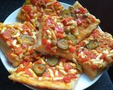 صورة لخطوة 6 من وصفة مربعات البيتزا 😍😋👌