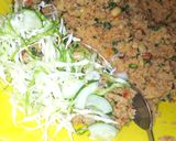 A picture of step 1 of Couscous me gyada.