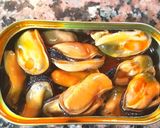 A picture of step 2 of Potato Skewer with Mussel and Escabeche Mayonnaise.
