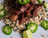 Foto del paso 7 de la receta: Esquites de comal con chicharrón de New York steak
