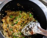 A picture of step 3 of Matar rice.