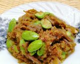 Gambar langkah 5 resipi Sambal Tempoyak Petai.
