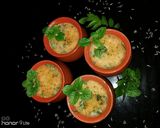 A picture of step 3 of Masala Chhas (spicy buttermilk).