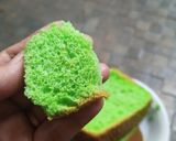 Foto langkah ke 8 dari resep Ciffon Cake Pandan Menul Lembut tanpa pengembang.