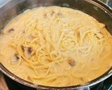Foto del paso 3 de la receta Espaguetis con Champiñones a la crema