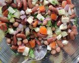 पौष्टिक शुरुआत _राजमा पीनट सलाद रेसिपी चरण 4 फोटो