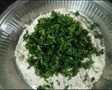 A picture of step 2 of Methi Bajra Flour Dhebra (Gujarati Style).