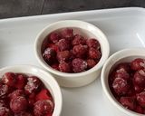 Une image de l'étape 3 de Flan aux fruits rouges (au thermomix).