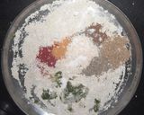 A picture of step 4 of Moringa leaves tikki.