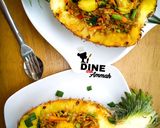 A picture of step 6 of Pineapple Thai fried rice.