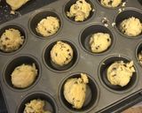 A picture of step 3 of Rolo cookie cake.