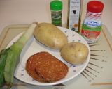 Foto del paso 1 de la receta Pure de patatas con sobrasada