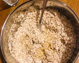 Φωτογραφία βήματος 2 της συνταγής Cookies χωρίς βούτυρο χωρίς ζάχαρη με γεύση μπανάνα βρώμη και σοκολάτα !