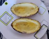 A picture of step 5 of Pav bhaji baked potato.