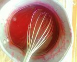 A picture of step 5 of Mulberry cake with soft ganache.