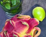 Foto langkah ke 1 dari resep Jus Buah Naga Lemon Mint.