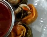 A picture of step 12 of Tiranga Rose Momos.