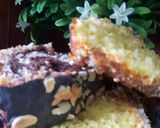 صورة لخطوة 7 من وصفة كيك ببيضتين محشي مربى بذوق الفريز والفاني 🐼🌹👍