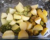 Foto del paso 5 de la receta: Brócoli al horno en salsa de champiñones verde