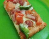 Gambar langkah 9 resipi Pizza Roti.