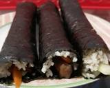 Kimbab Teriyaki langkah memasak 7 foto