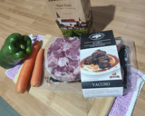 Foto del paso 1 de la receta: Timbal de rabo de toro y puré de patatas con crujiente de jamón