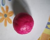 A picture of step 4 of Beetroot jamun.
