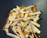 杏鮑菇炒皇宮菜的食譜步驟3照片