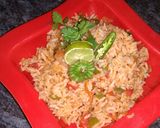 A picture of step 8 of Tawa fry pulao.