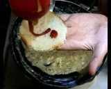 A picture of step 10 of Cheese onion tomato open toastie.