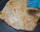 A picture of step 8 of Cheesy pizza sauce paratha.