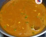 A picture of step 4 of Matar paneer.