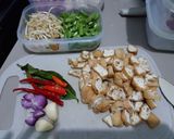 Foto langkah ke 1 dari resep Tumis Buncis Tauge Tahu.