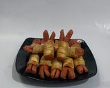 Foto langkah ke 3 dari resep Sosis Gulung Pangsit.