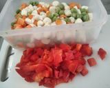 Foto del paso 2 de la receta: Arroz a la jardinera con tortilla de brócoli