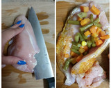 Foto del paso 2 de la receta: Olla de cocción lenta (Crock pot): pechugas rellenas con verduras