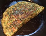 A picture of step 8 of Spinach Mushroom Omelette.