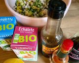 Une image de l'étape 4 de Tartare de saumon, noix de saint Jacques, mangue et avocat.