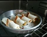 A picture of step 11 of Kohlapuri paneer baked roles.