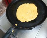 A picture of step 3 of Besan chila.