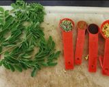 A picture of step 1 of Moringa Tea (weight loss drink).