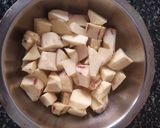 A picture of step 1 of Sweet potato sabji.
