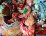 Foto langkah ke 5 dari resep Kepiting Udang Kuah Pedas.