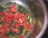 A picture of step 5 of Baked, Spinach, mushrooms tomatoes and eggs.