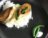 A picture of step 4 of Ilish Machh Bhaja: (Fried Hilsa with Steamed Rice).